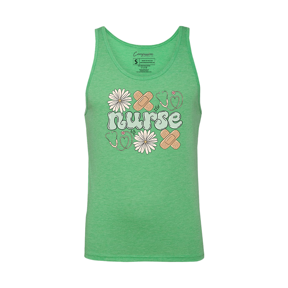 Flowers & Bandaids Tank Top