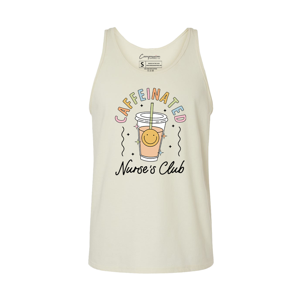 Caffeinated Nurse's Club Tank Top