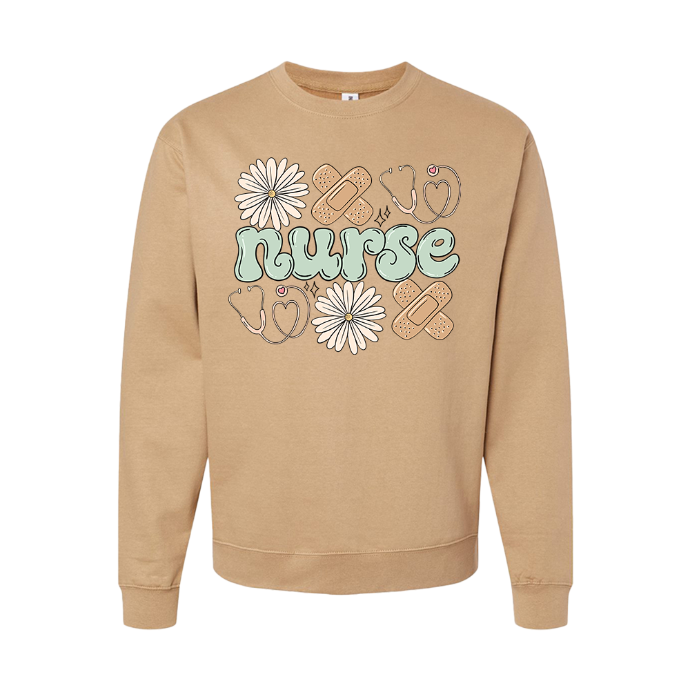 Flowers & Bandaids Crewneck Sweatshirt